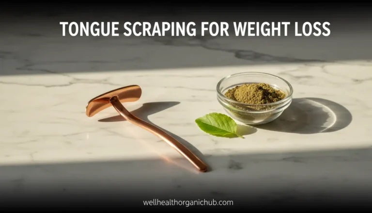 Copper tongue scraper for weight loss