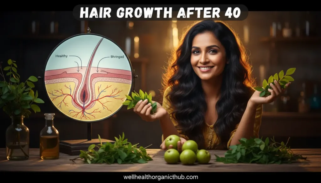 Exhaustive guide on hair growth after 40 featuring Ayurvedic and Modern treatments