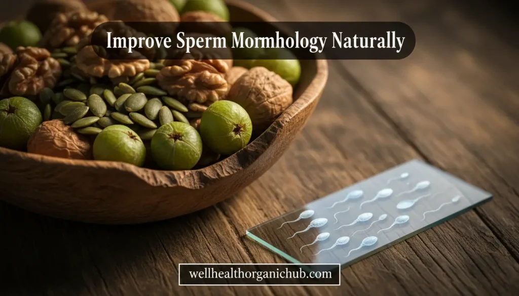 Natural diet for sperm morphology and count