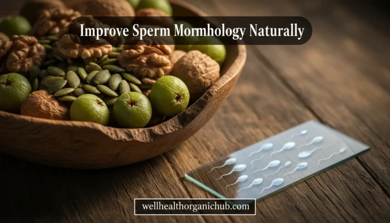 Natural diet for sperm morphology and count