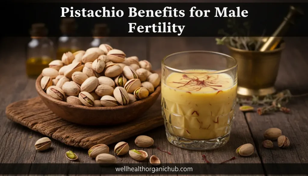Pistachio benefits for male fertility and sperm health improvement