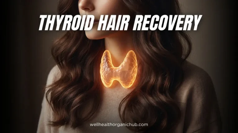 Thyroid hair loss recovery and hormonal balance visualization