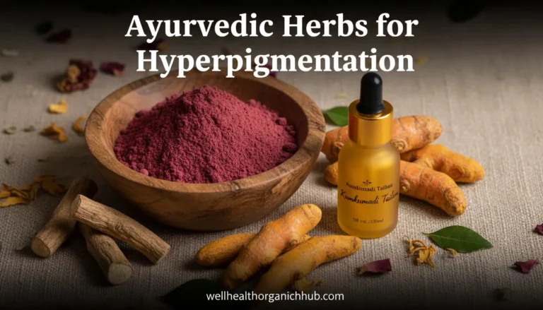 Ayurvedic herbs like Manjistha and Licorice for hyperpigmentation treatment