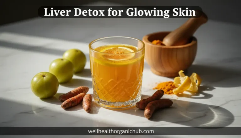 Ayurvedic liver detox morning drinks for glowing skin featuring amla and turmeric wellhealthorganichub