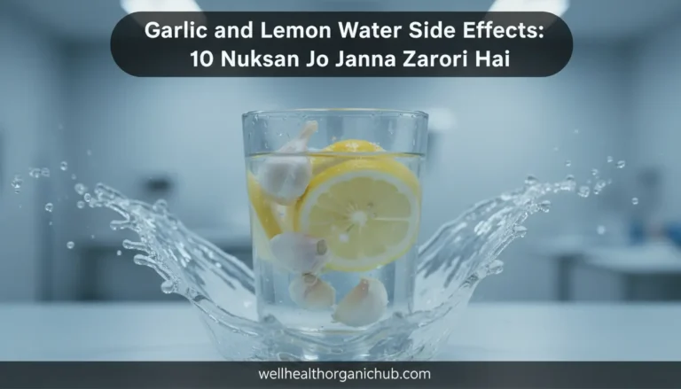 Garlic and Lemon water side effects - Indian home remedy precautions.