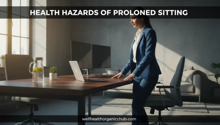 Health hazards of prolonged sitting and standing desk benefits