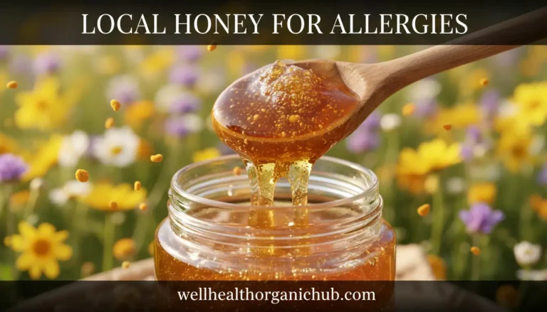 Local raw honey for seasonal allergy relief and immune support