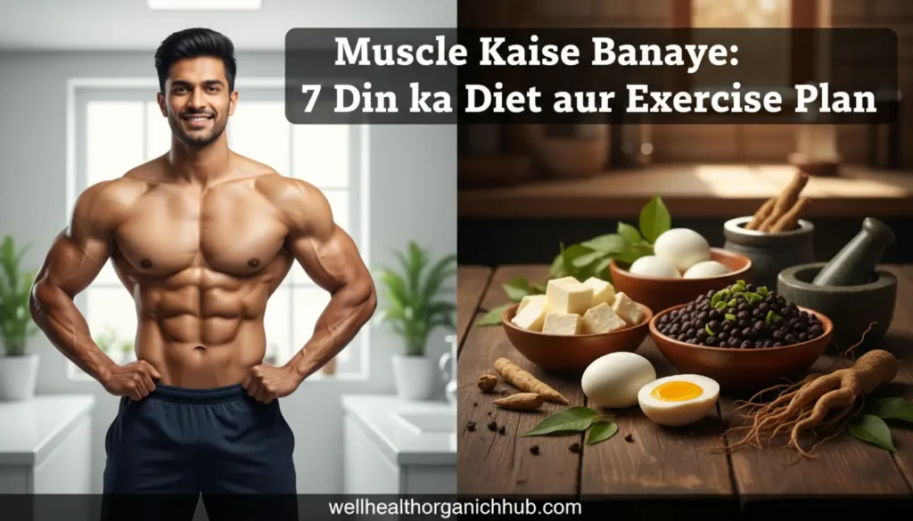 Muscle Kaise Banaye 7 Din ka Diet aur Exercise Plan