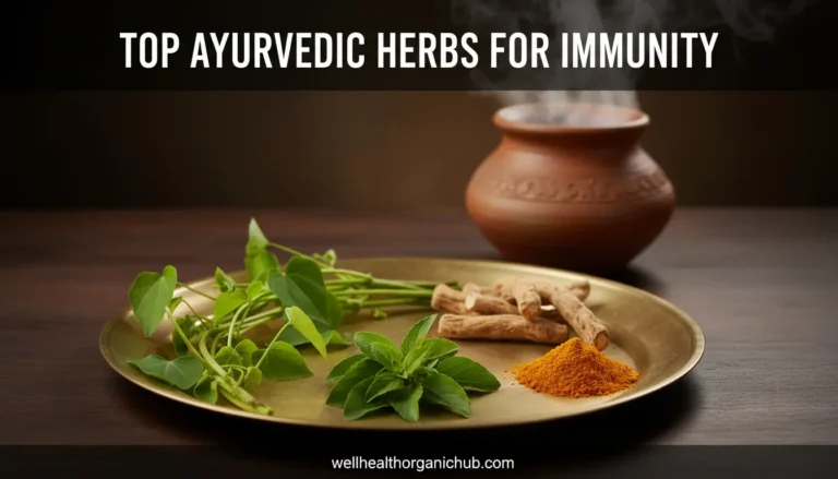 Top ayurvedic herbs for immune system including Giloy, Ashwagandha and Tulsi