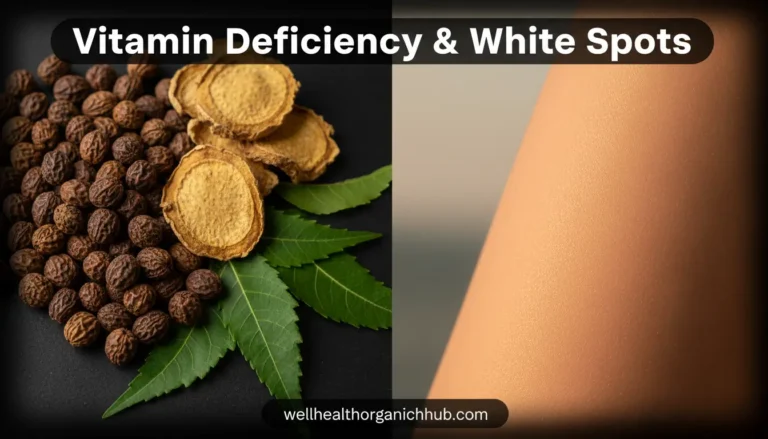Vitamin deficiency small white spots on skin treatment and ayurvedic herbs