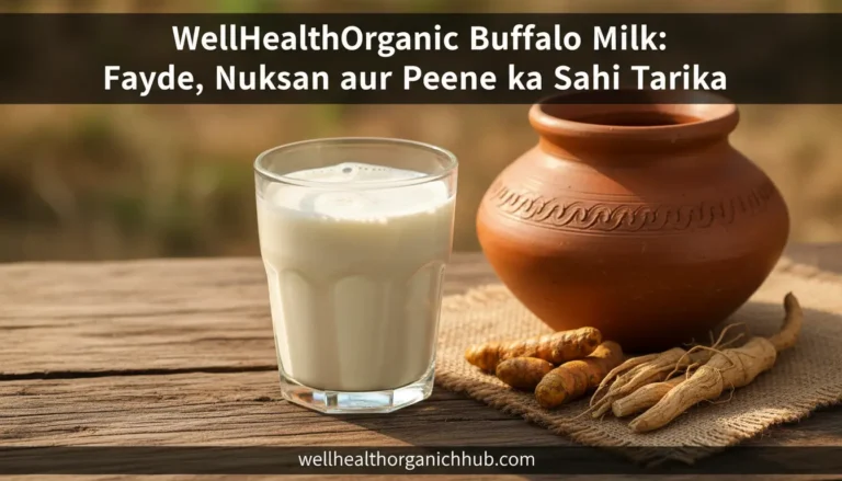 WellHealthOrganic Buffalo Milk - Pure A2 organic milk from India for health.