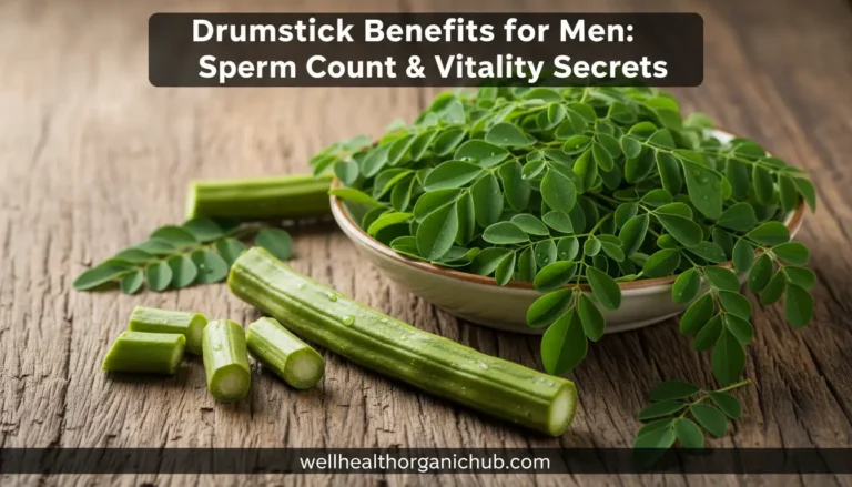 drumstick benefits for male - fresh moringa pods and leaves for men's health
