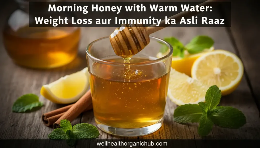 honey with warm water - morning detox drink for weight loss and immunity