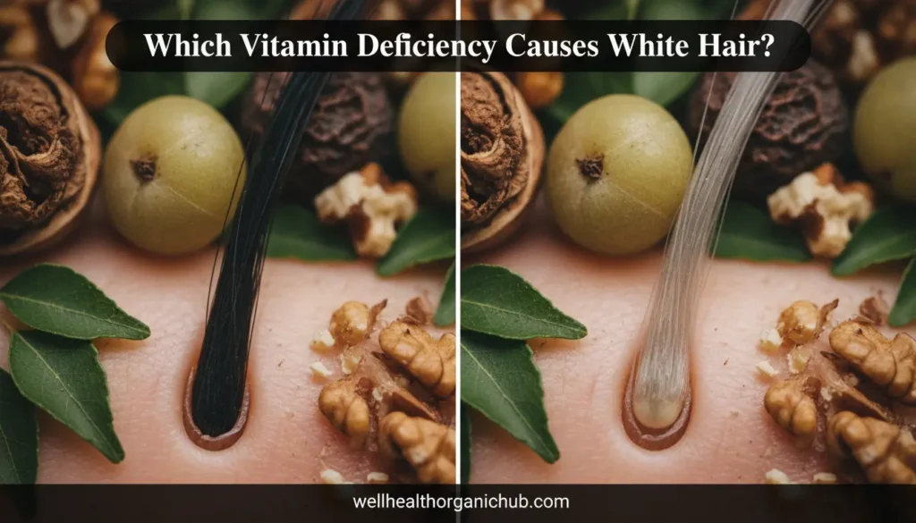 which vitamin deficiency causes white hair featuring Ayurvedic herbs and modern science