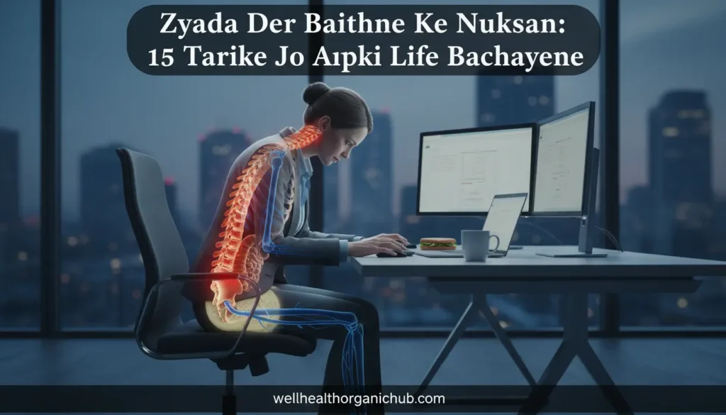 zyada der baithne ke nuksan - Indian home remedies and health hazards of prolonged sitting