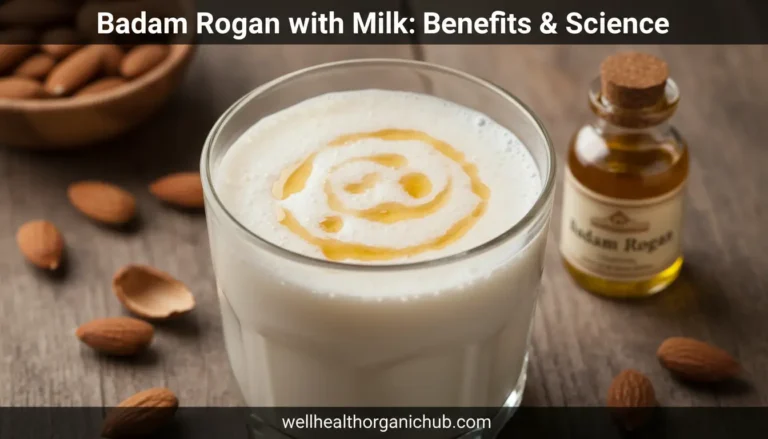 Badam Rogan with Milk - Indian home remedy for brain and digestion.