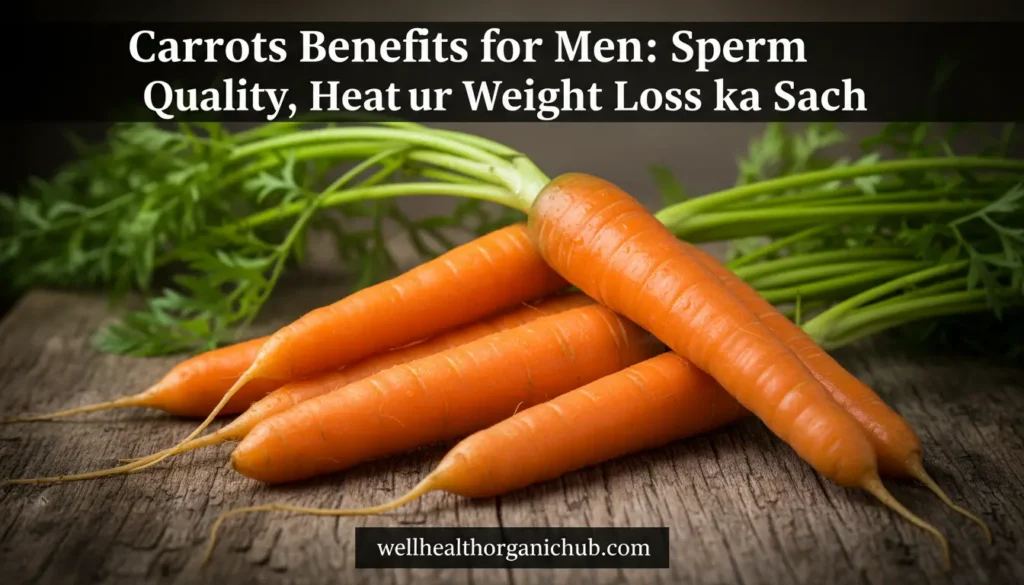 Carrots Benefits for Men Indian home remedy for heart and fertility.
