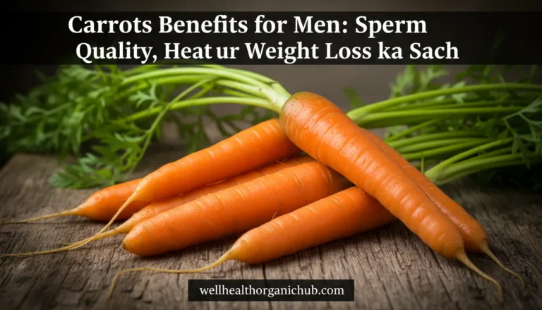 Carrots Benefits for Men Indian home remedy for heart and fertility.