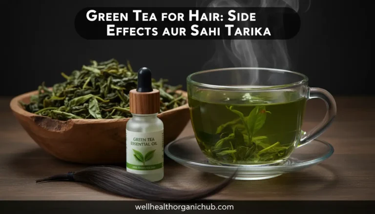 Green Tea for hair - Indian home remedy for hair growth and scalp health