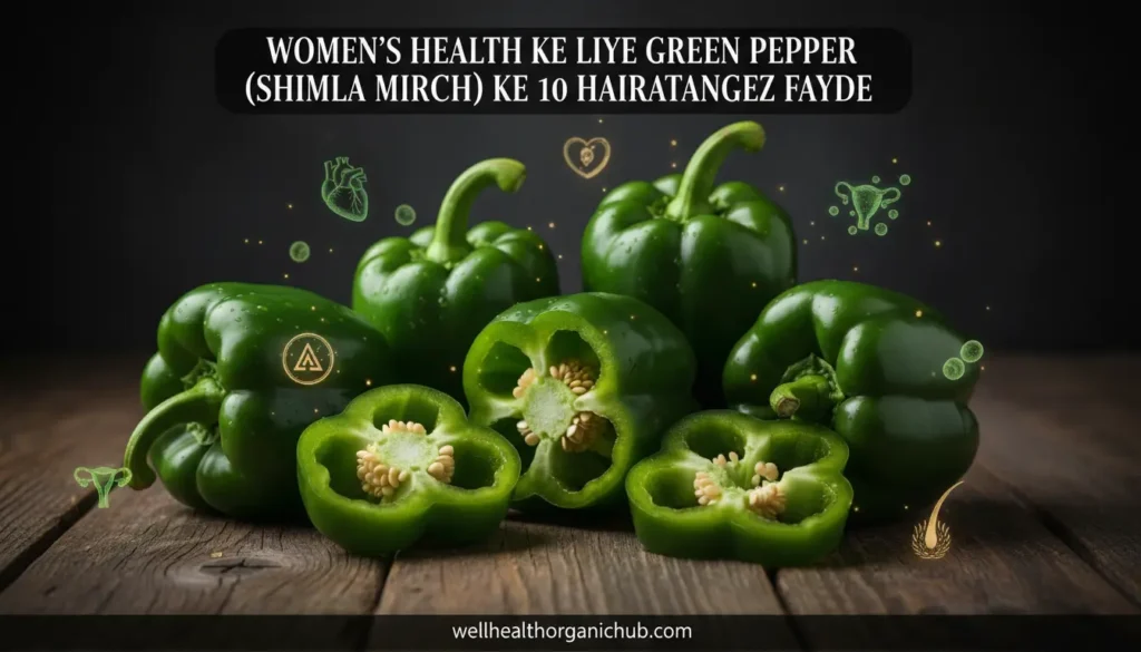 Green pepper benefits in a woman - Indian home remedy
