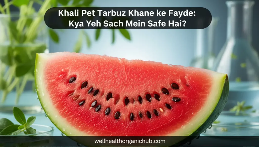 Khali Pet Tarbuz Khane ke Fayde - Indian home remedy for hydration and detox.