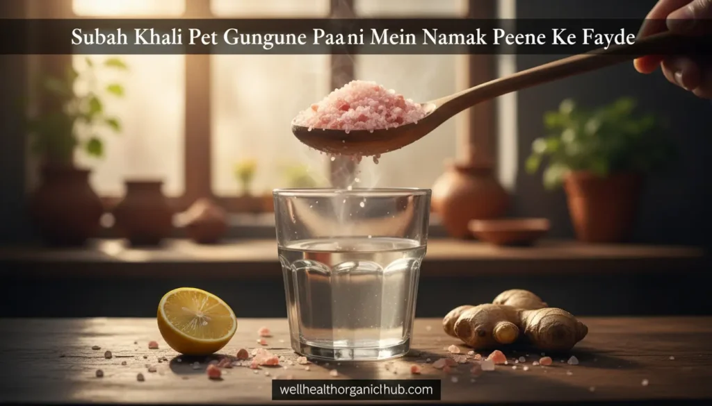 gungune paani mein namak peene ke fayde - Indian home remedy for health