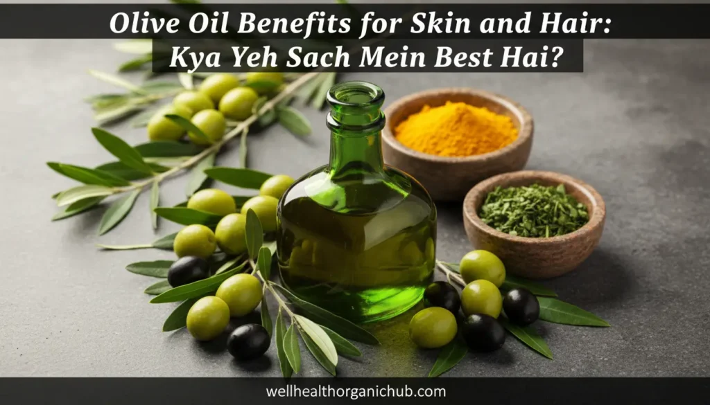 olive oil benefits for skin and hair - Indian natural beauty treatment