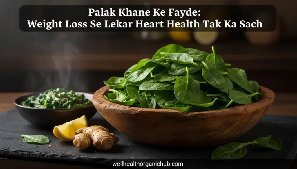 palak khane ke fayde - Fresh Indian spinach benefits for anemia and weight loss