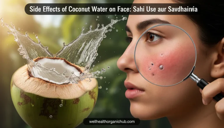 side effects of coconut water on face - natural skin care warning.