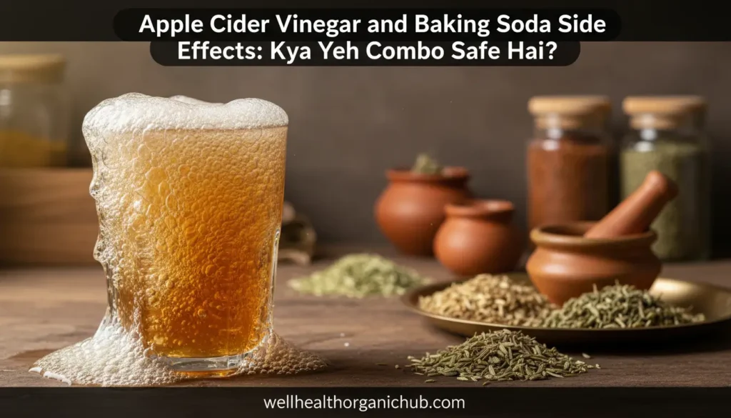 side effects of drinking apple cider vinegar and baking soda - Indian home remedy risks.