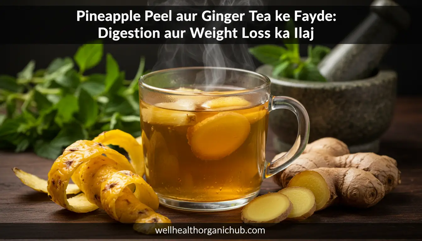 Benefits of Boiled Pineapple Peel and Ginger: Digestion aur Weight Loss ka Ilaj